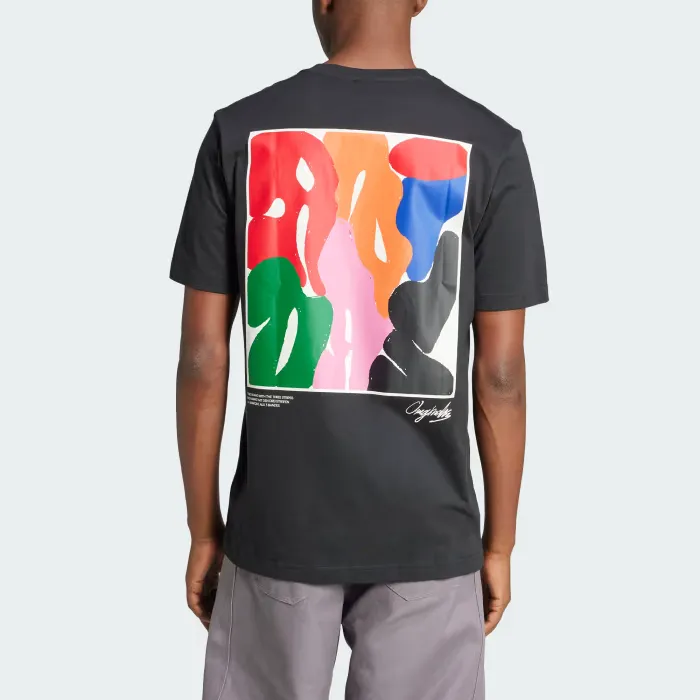 Adidas Originals TRAINING SUPPLY Fashion Arty T Shirt Men's Black-3