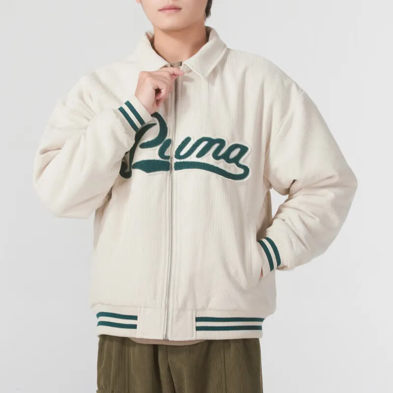 PUMA Jackets Men Beige-3