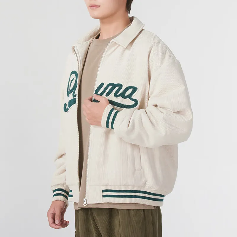 PUMA Jackets Men Beige-4