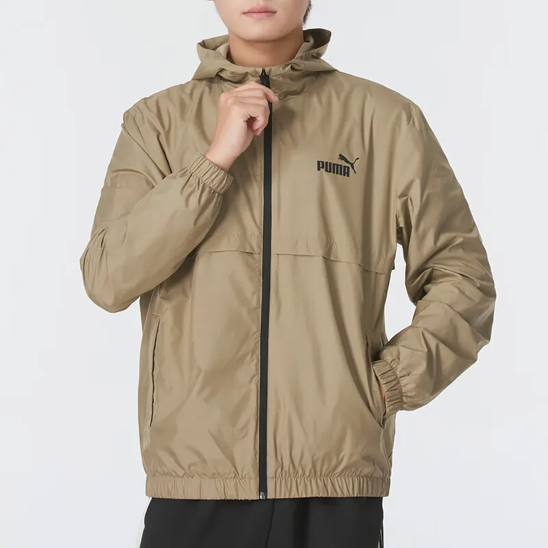 PUMA Jackets Men Brown-1