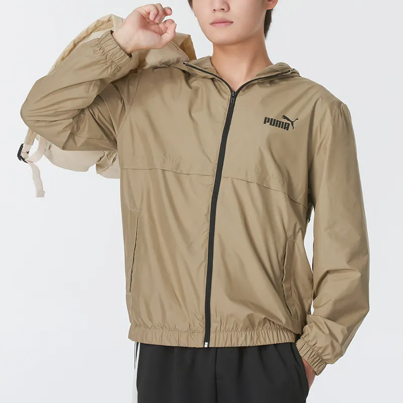 PUMA Jackets Men Brown-3