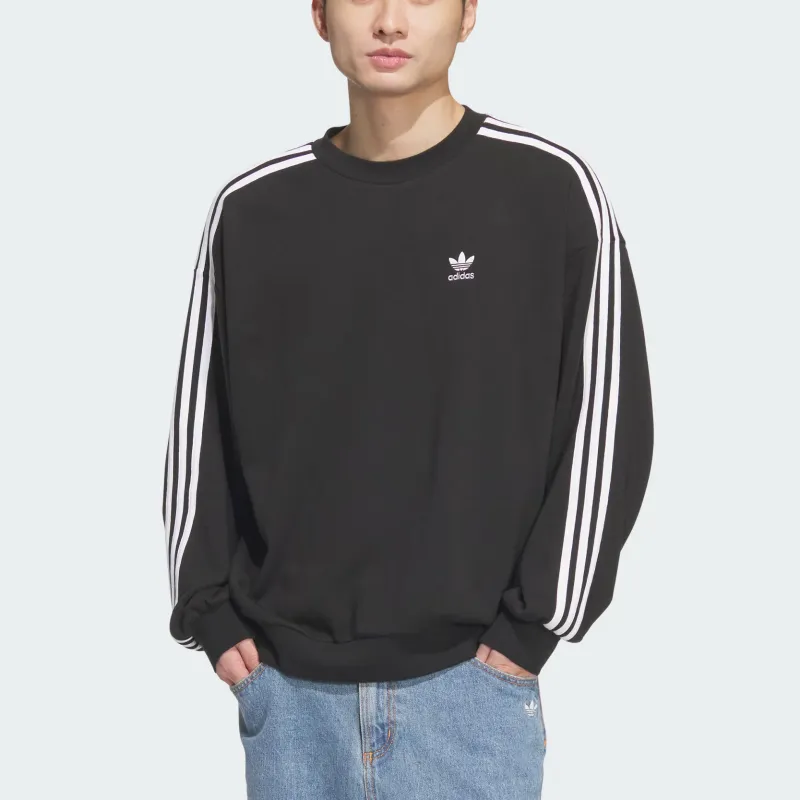 Adidas Originals ADICOLOR OVERSIZE CREW Sweatshirt Men's Black-1