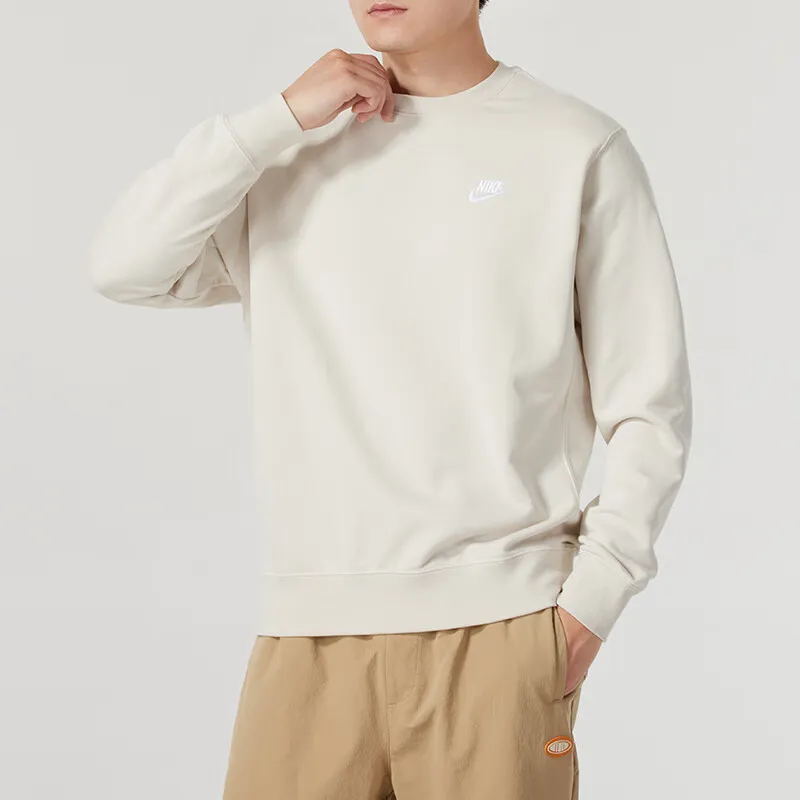 Nike Sweatshirts Men Beige-2