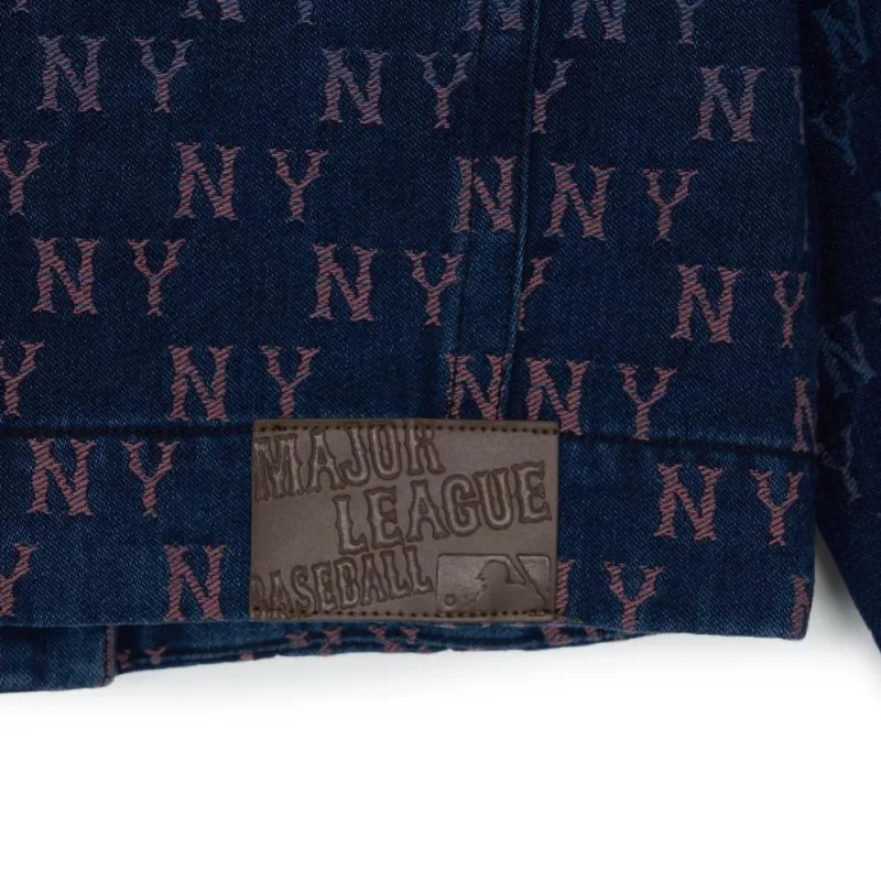 MLB New York Yankees Denim Jacket Women's Blue-5