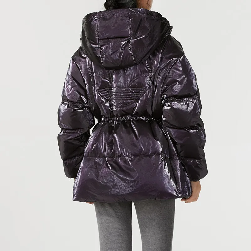 Adidas Originals Clover Series Down Jacket Women's Purple-3