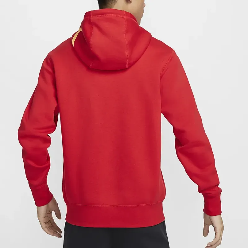 Nike Club Ja Sweatshirt Men's University Red/Celestial Gold-1