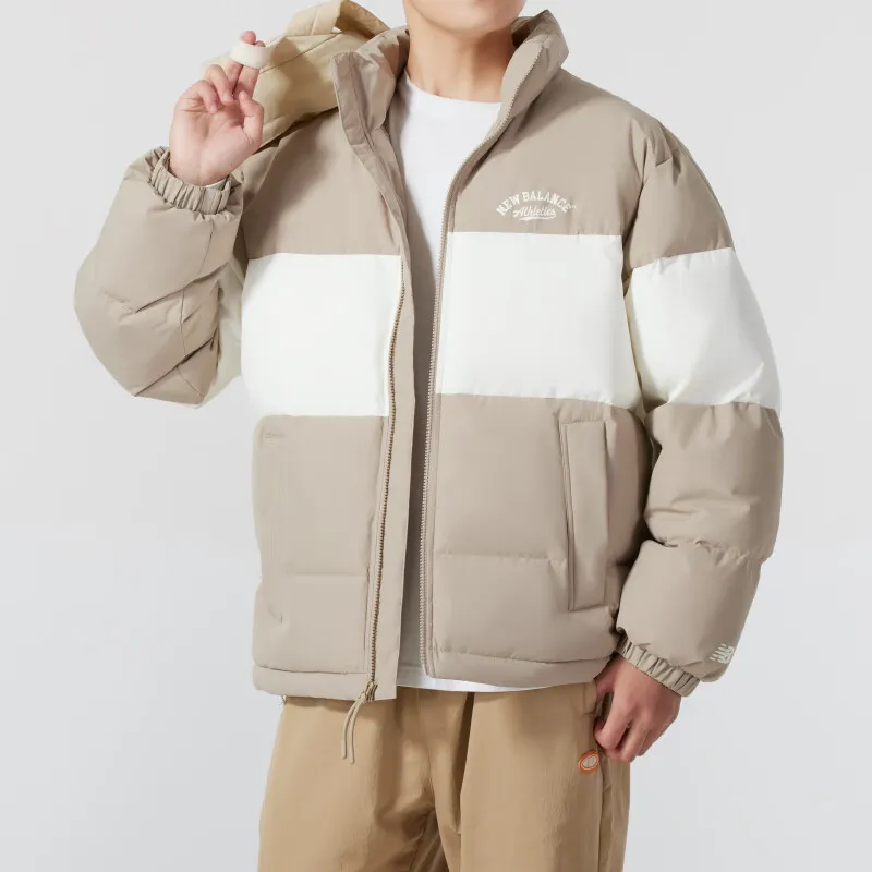 New Balance Down Jacket Men's Brown-1