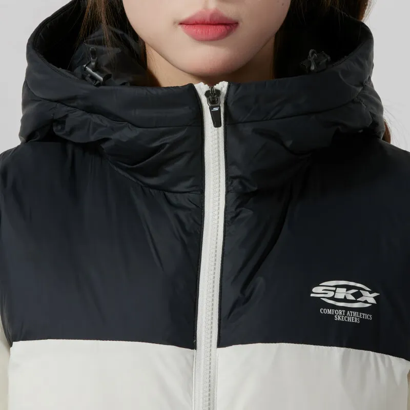 Skechers Skx Classic Sports Series Down Jacket Women's Ecru-4