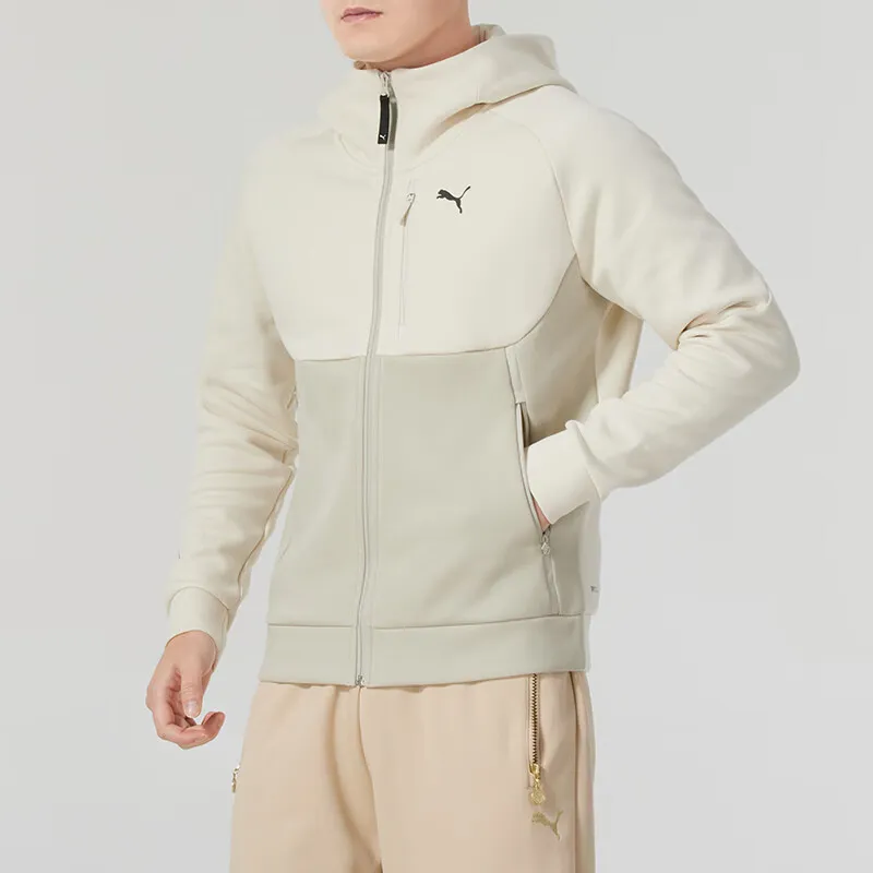 PUMA Jackets Men Beige-2