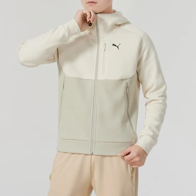 PUMA Jackets Men Beige-1