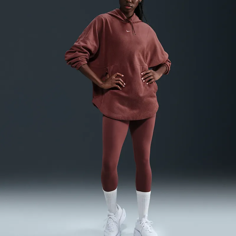 Nike One Women's Oversized Therma FIT Pullover Fleece Hoodie-1