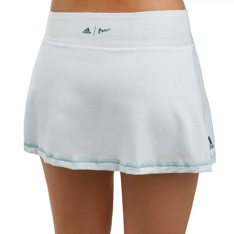 Adidas Parley Casual Short Skirts Women's White/Blue-3