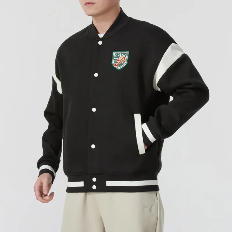PUMA Baseball Jacket Men's Black-3