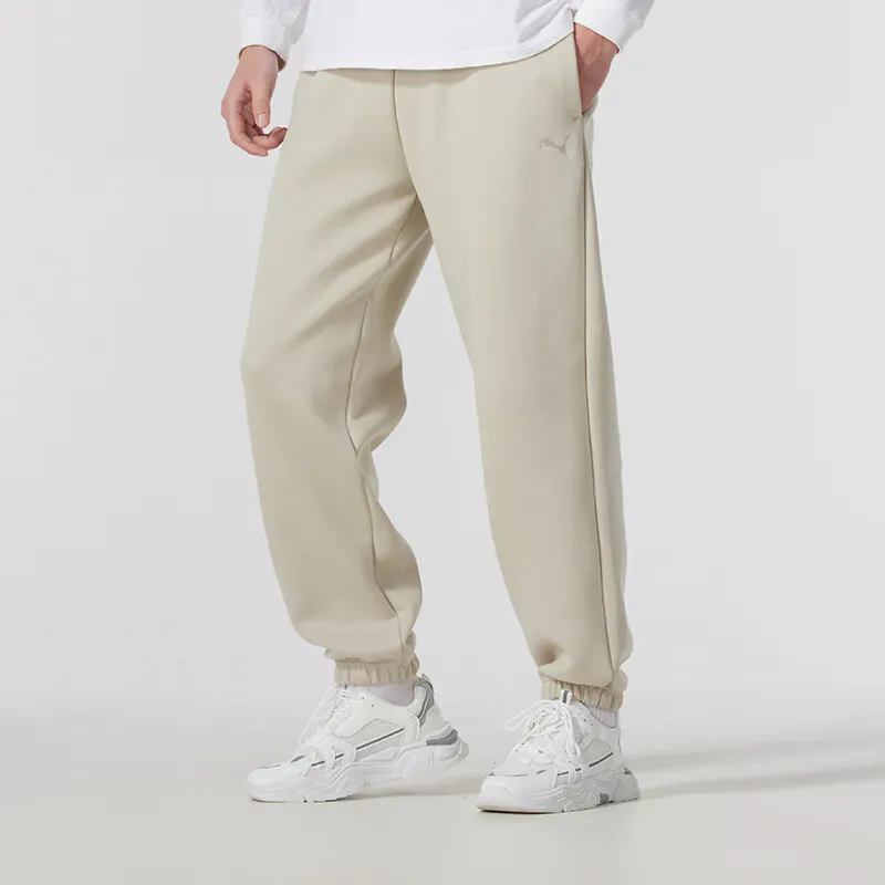 PUMA Knitted Sports Pants Unisex Beige-2