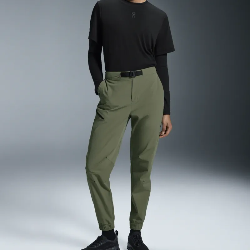 On Trek Casual Pants Women's Taiga Green-1
