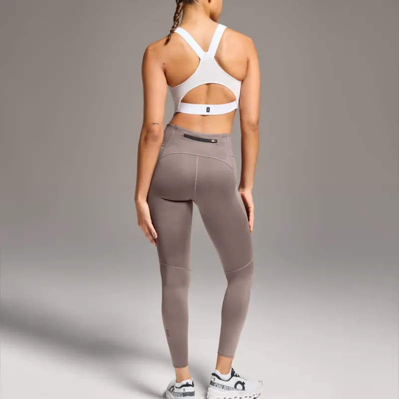 On Performance Sports Pants Women's Dark Brown-1