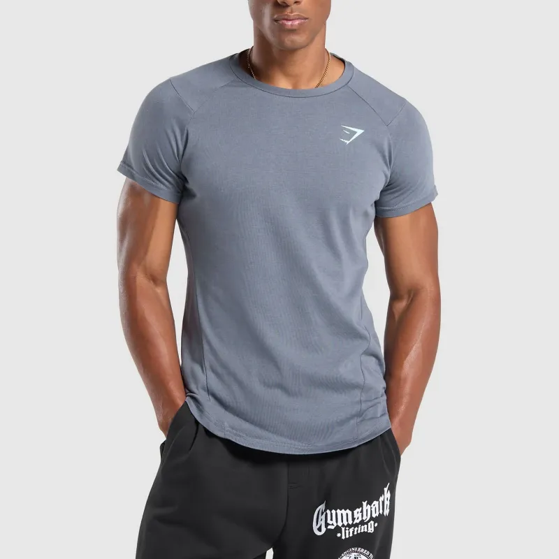 GYMSHARK Bold T-Shirt Men's Iron Blue-2