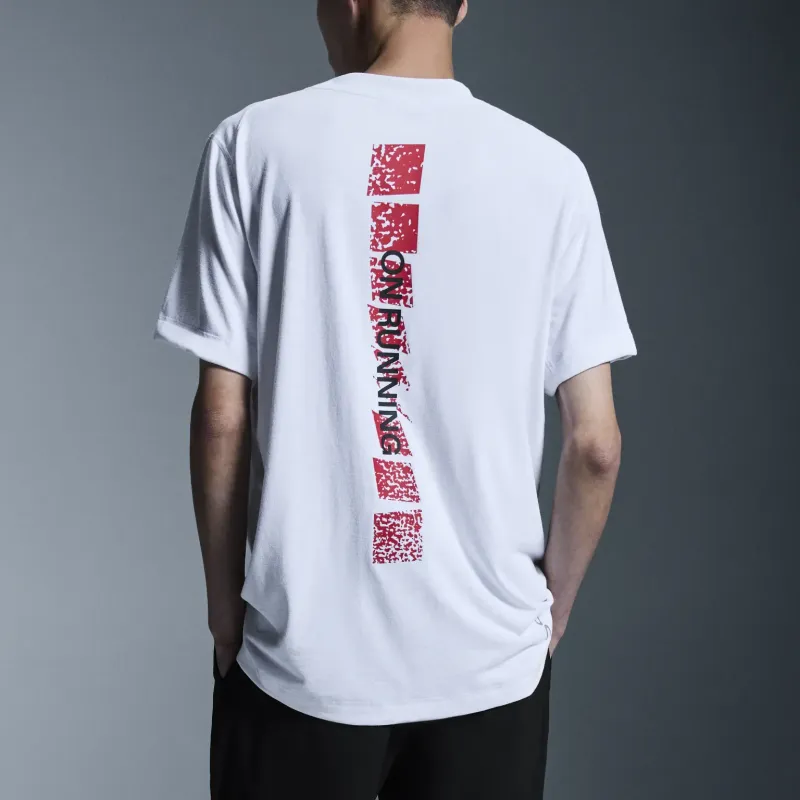 On Train T Graphic T Shirt Men's White-3