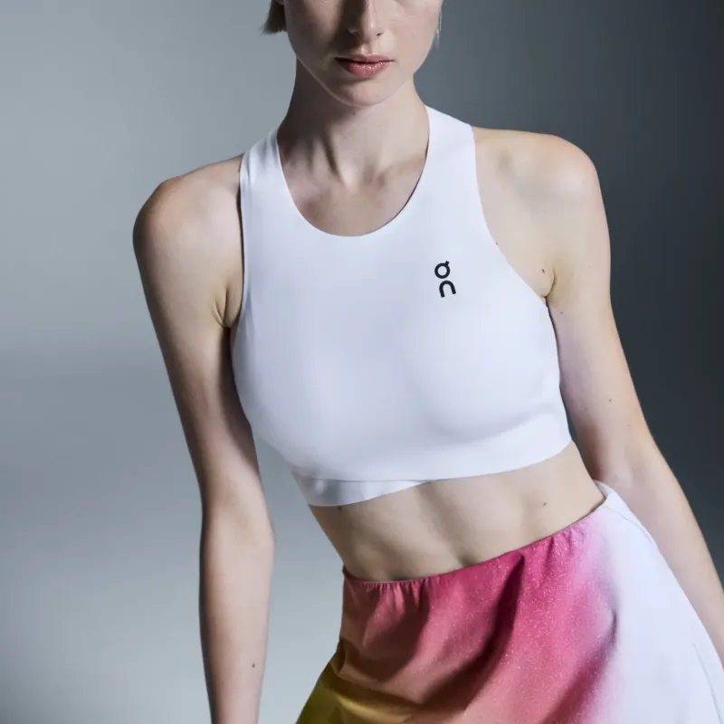 On Court Crop Top Tennis Tops Women's White-2