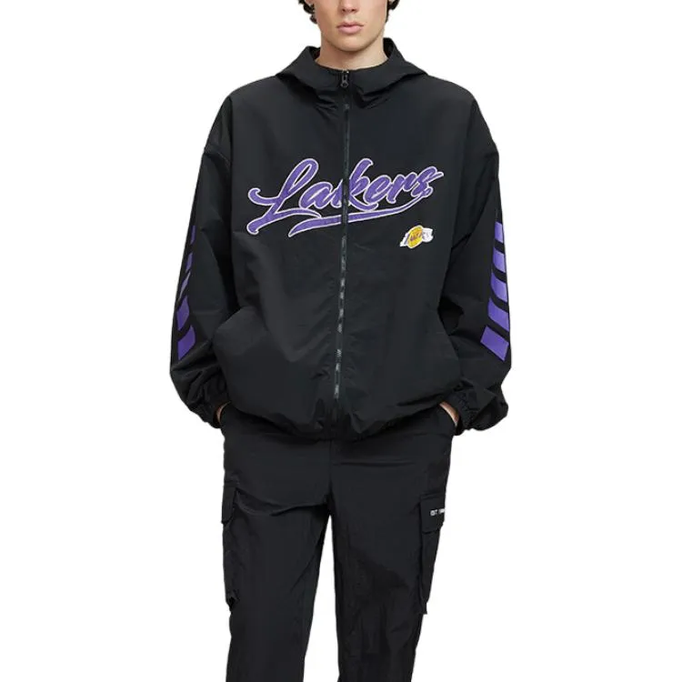NBA Los Angeles Lakers Team Culture Collection Jacket Unisex Black-5
