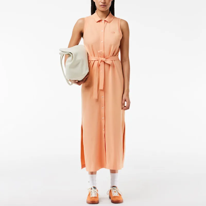 LACOSTE Logo patch Cotton Dress-1