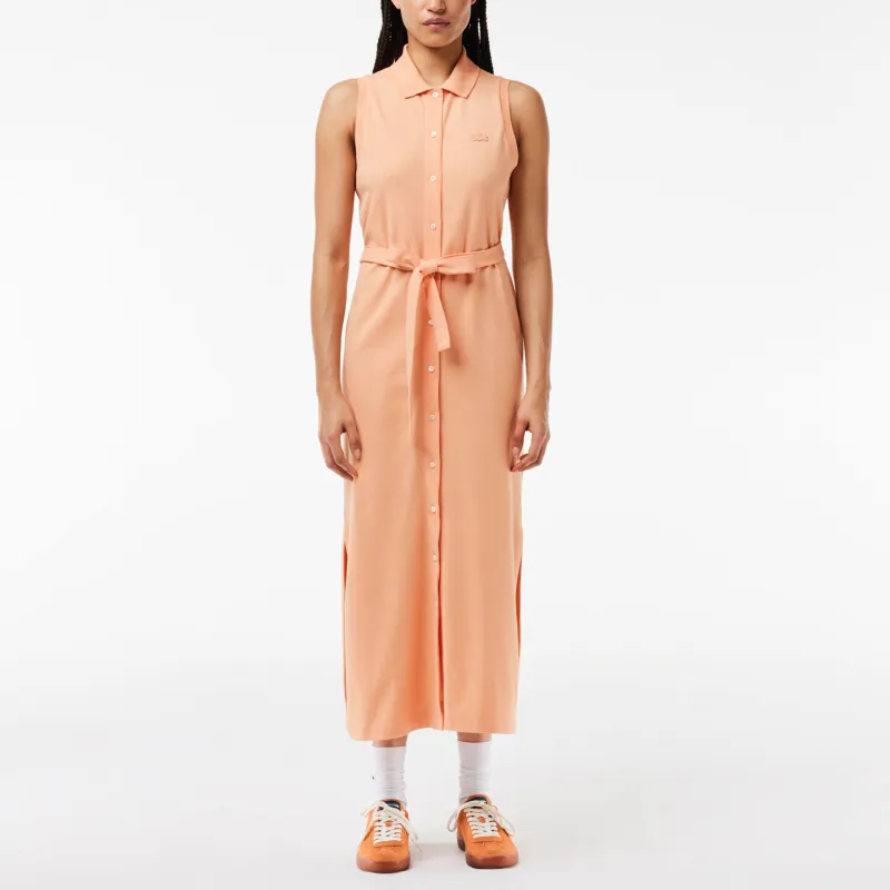 LACOSTE Logo patch Cotton Dress-2