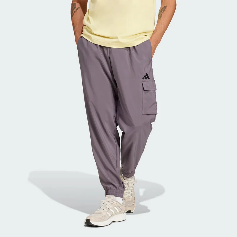 Adidas Casual Pants Men Gray-2