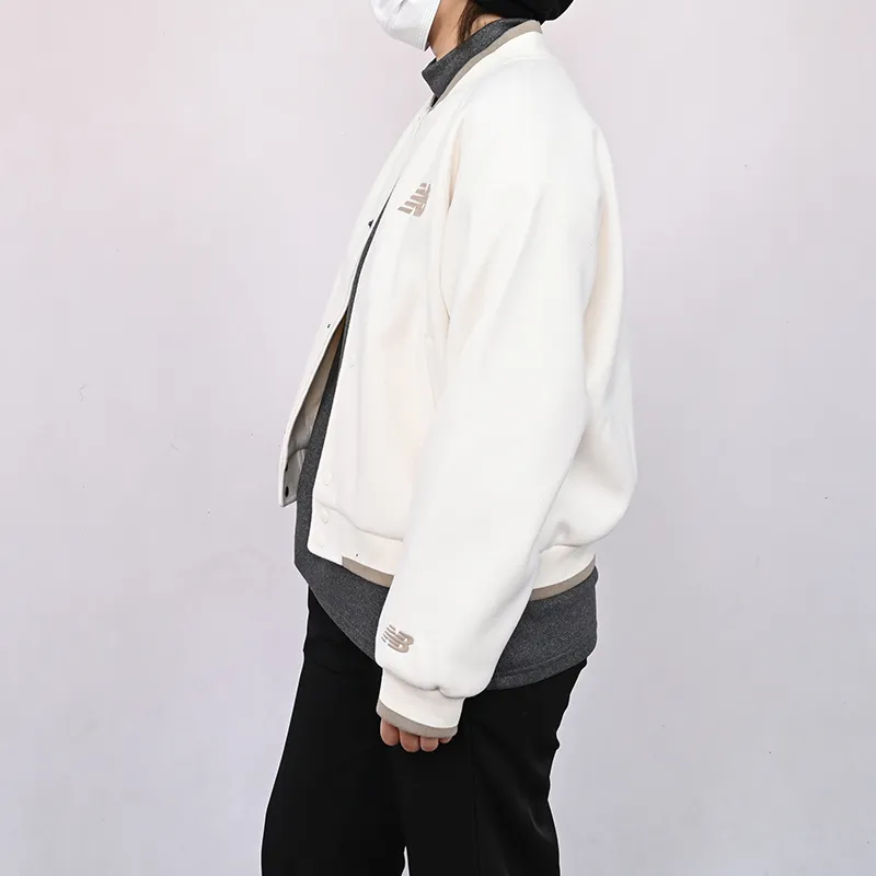 New Balance Sports And Leisure Jacket Women's Ivory White-3