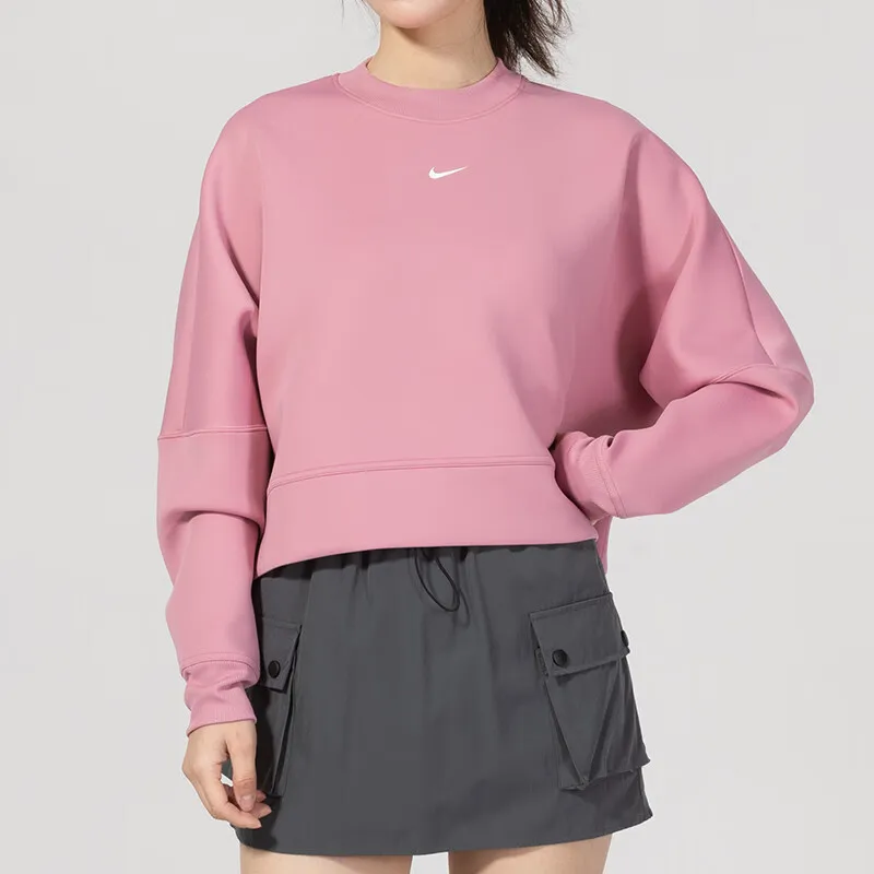 Nike Prima Women's Dri FIT Oversized Crew Neck Cropped Top-2