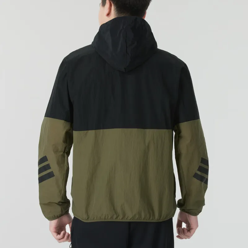 Adidas Future Icons 3 Stripes Woven Half Zip Sweatshirt-4