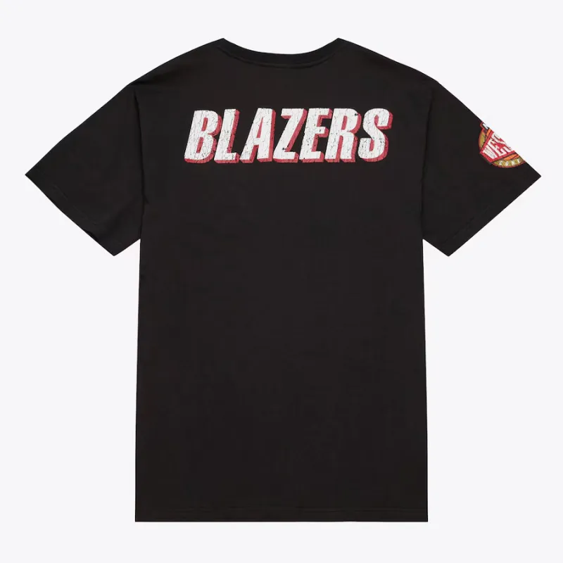 Mitchell & Ness x NBA Portland Trail Blazers OG Premium T Shirt Men's Black-1