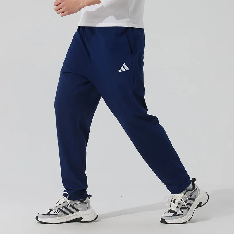 Adidas Knitted Sweatpants Men's Navy Blue-3