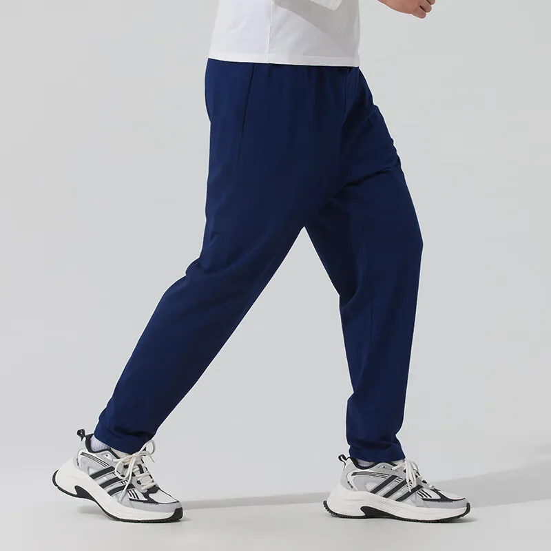 Adidas Knitted Sweatpants Men's Navy Blue-4