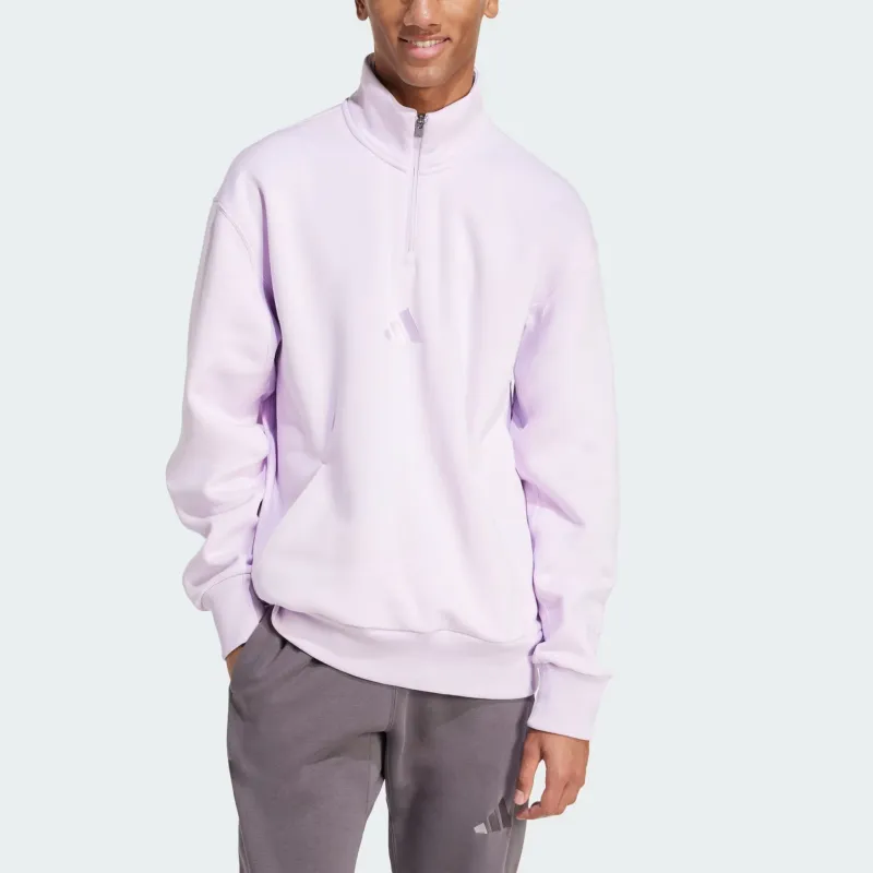 Adidas Free Shipping With AdiClub All Szn Fleece 1/4 Zip Crew Sweatshirt-3