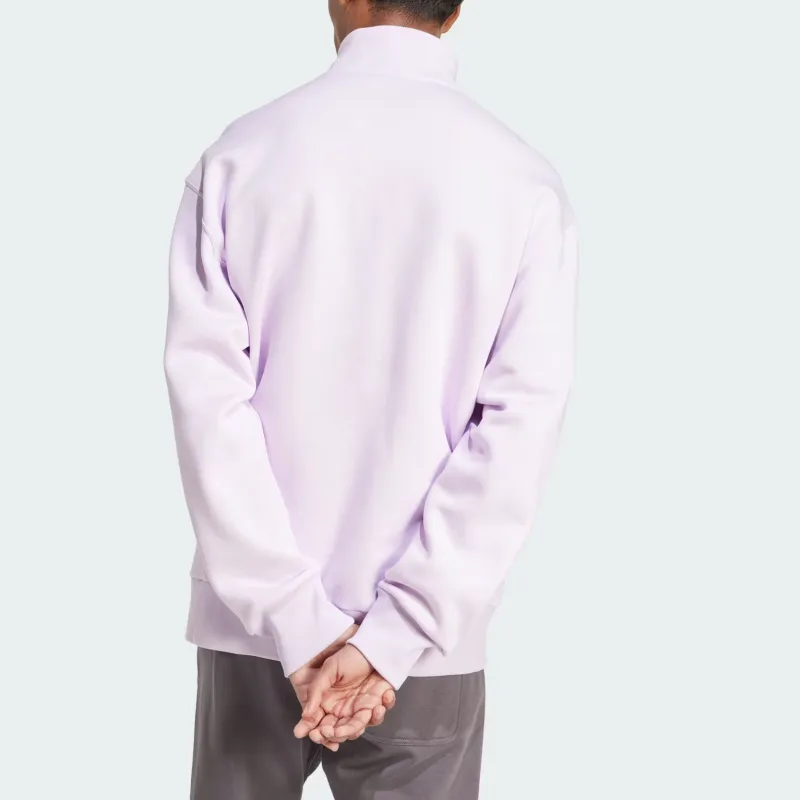 Adidas Free Shipping With AdiClub All Szn Fleece 1/4 Zip Crew Sweatshirt-2