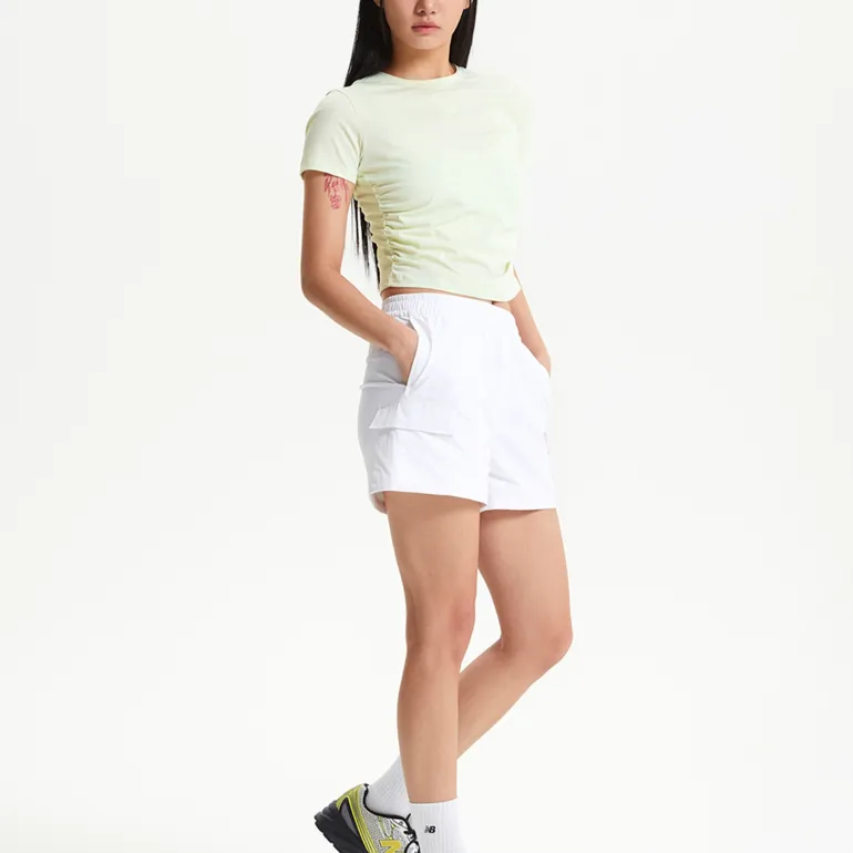 New Balance Cargo Shorts Women's 10 White-2