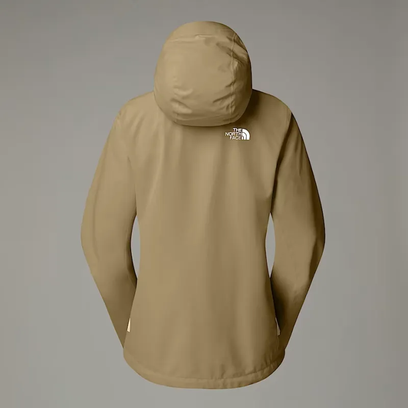 THE NORTH FACE Hiking Waterproof, Windproof, And Breathable Windbreaker Jacket Women's Khaki Stone-1