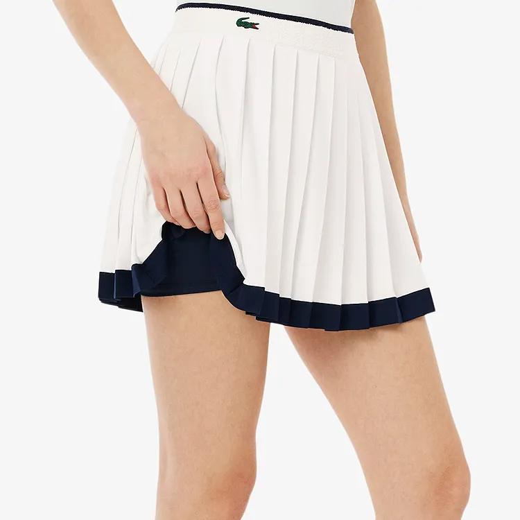 LACOSTE Logo patch Pleated Skirt-1