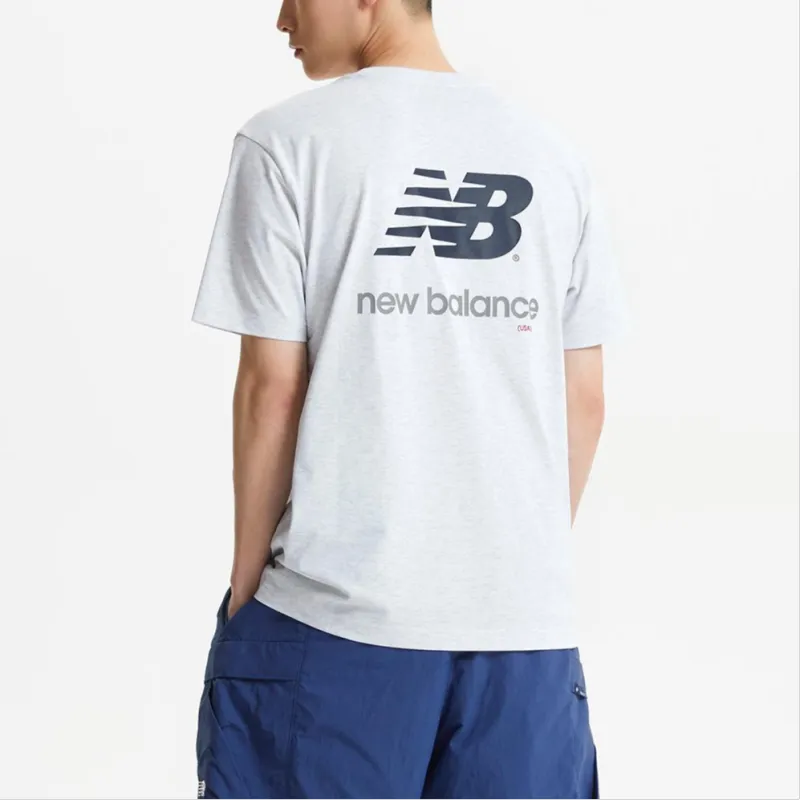 New Balance UNI Essential T Shirt Unisex 16 Light Gray-2
