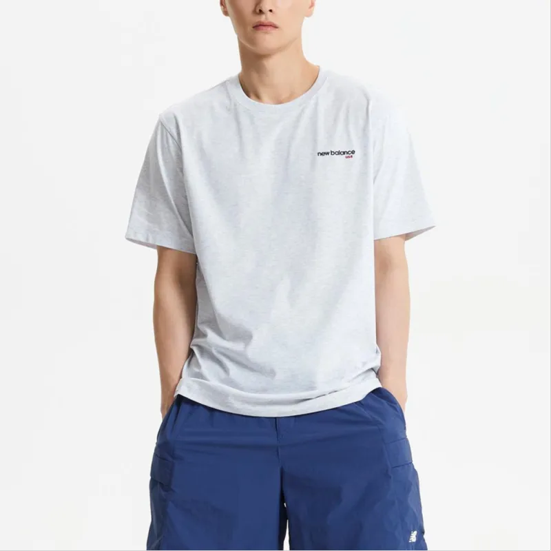 New Balance UNI Essential T Shirt Unisex 16 Light Gray-3