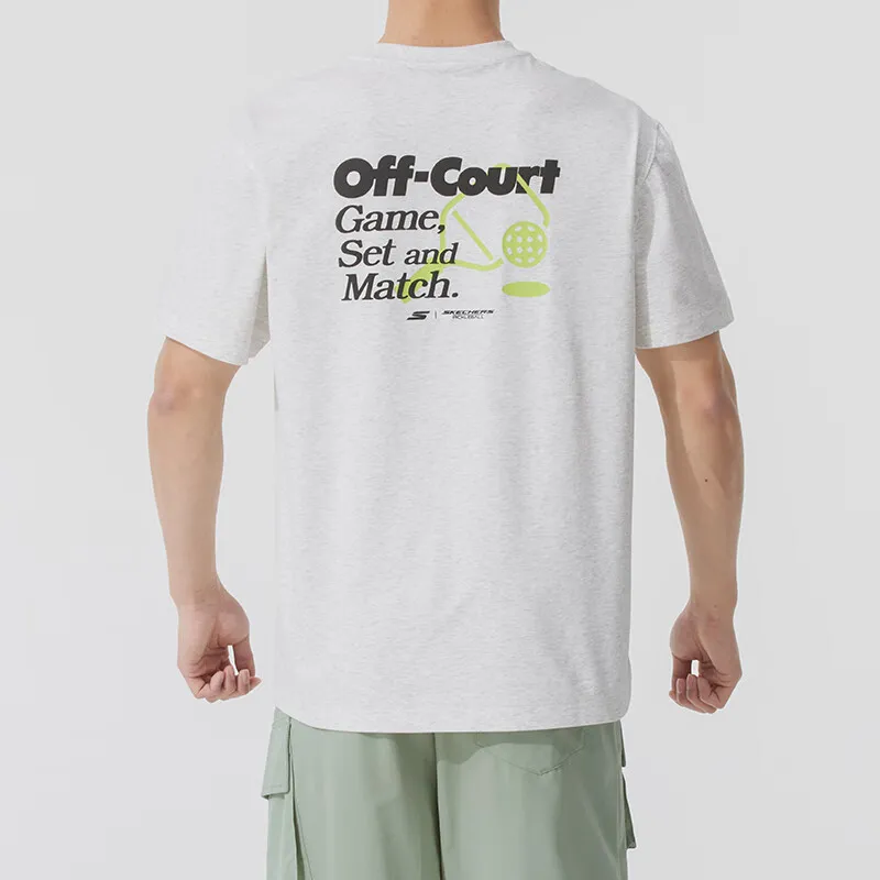 Skechers Comfort Sports Series T Shirt Men's Light Gray 0248-1