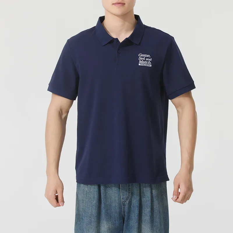 Skechers Comfort Sports Series Polo Shirt Men's Marine Blue 00DU-1