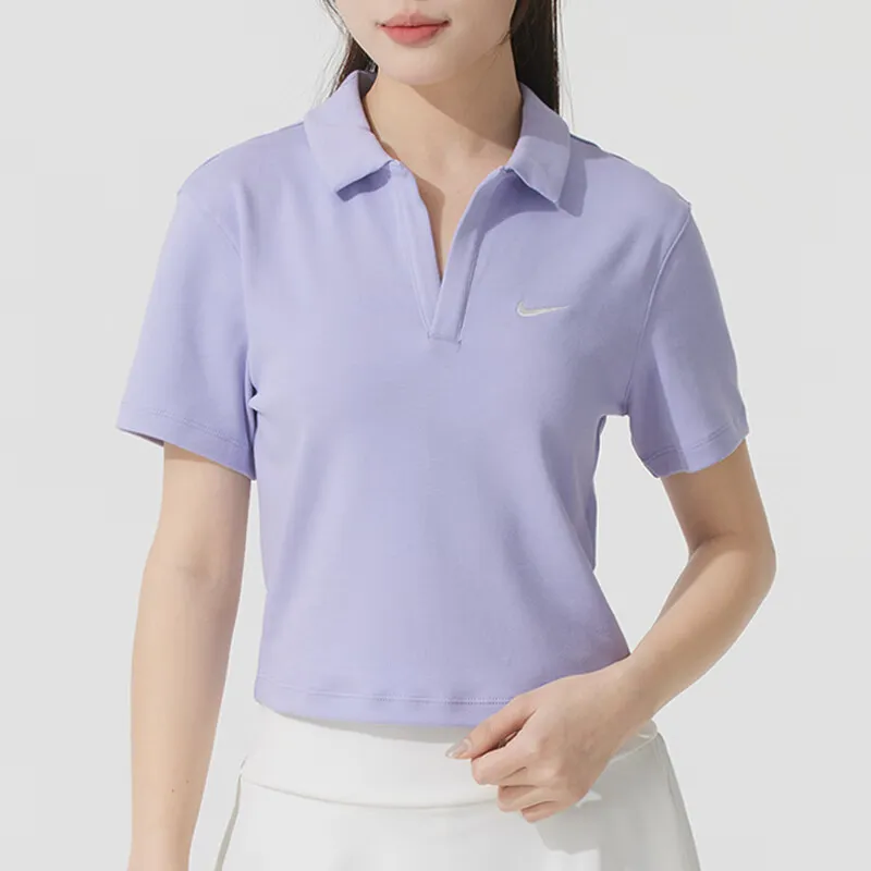Nike Polo Shirts Women's Purple-3