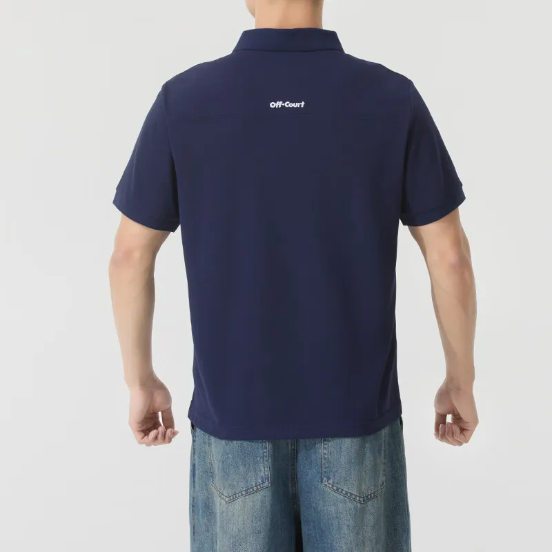 Skechers Comfort Sports Series Polo Shirt Men's Marine Blue 00DU-3