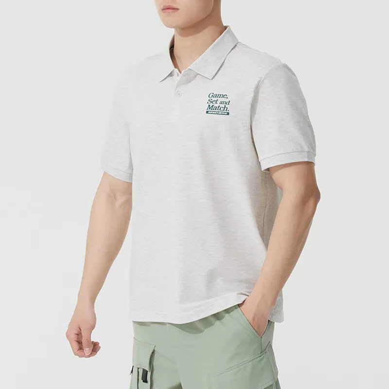 Skechers Comfort Sports Series Polo Shirt Men's Gray 0248-2