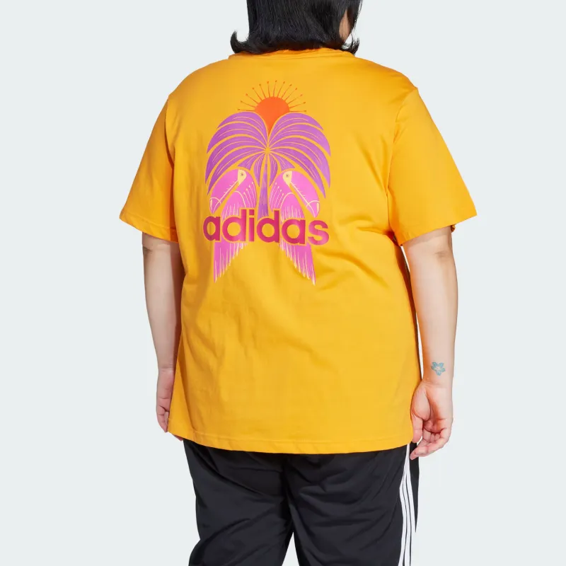Adidas Free Shipping With AdiClub Adidas X Farm Graphic Tee Plus Size-1