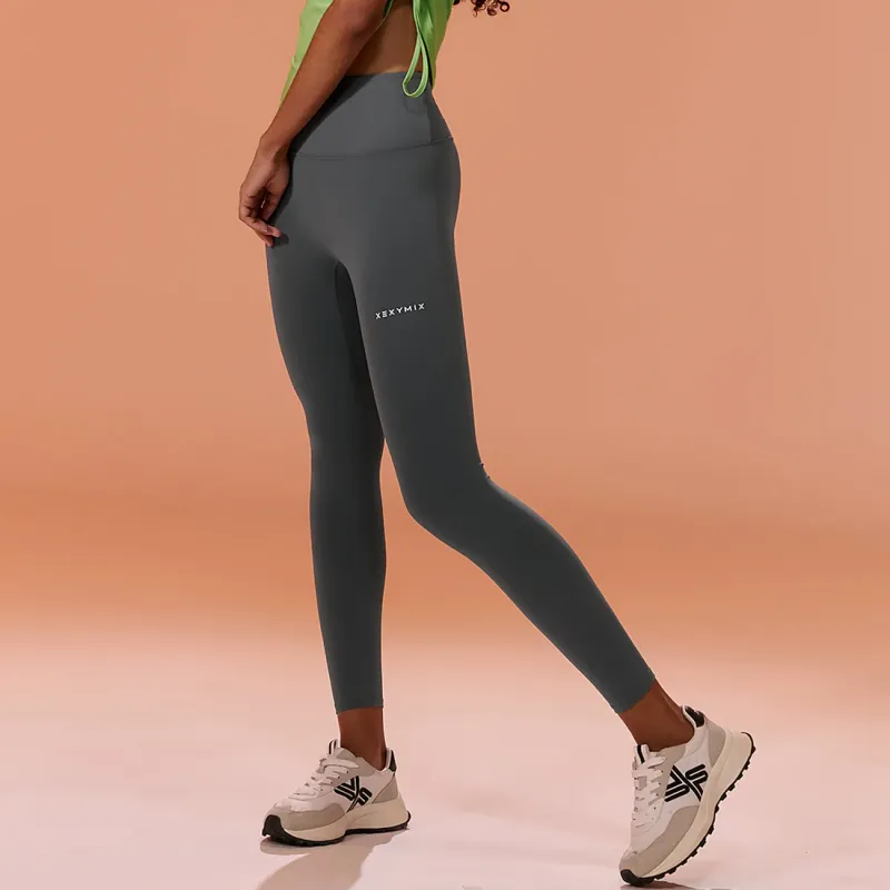 XEXYMIX Yoga Pants Women's Romantic Gray Tone-3