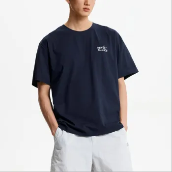 New Balance SEMI OVER FITUNI FROZEN T Shirt Unisex 59 Marine