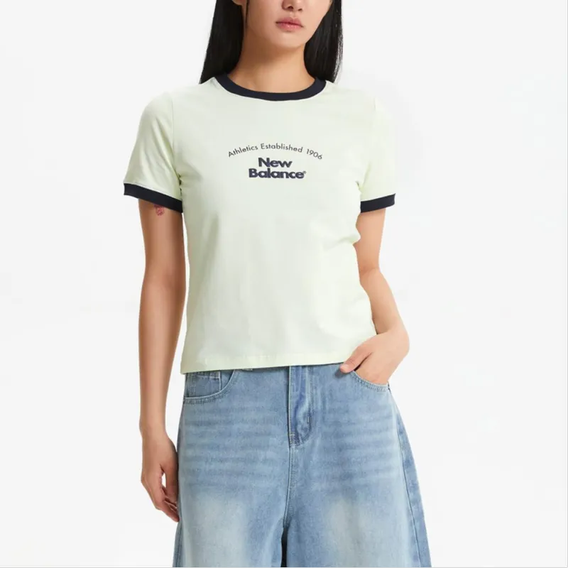 New Balance SLIM FIT1906 T Shirt Women's AH Lime-2
