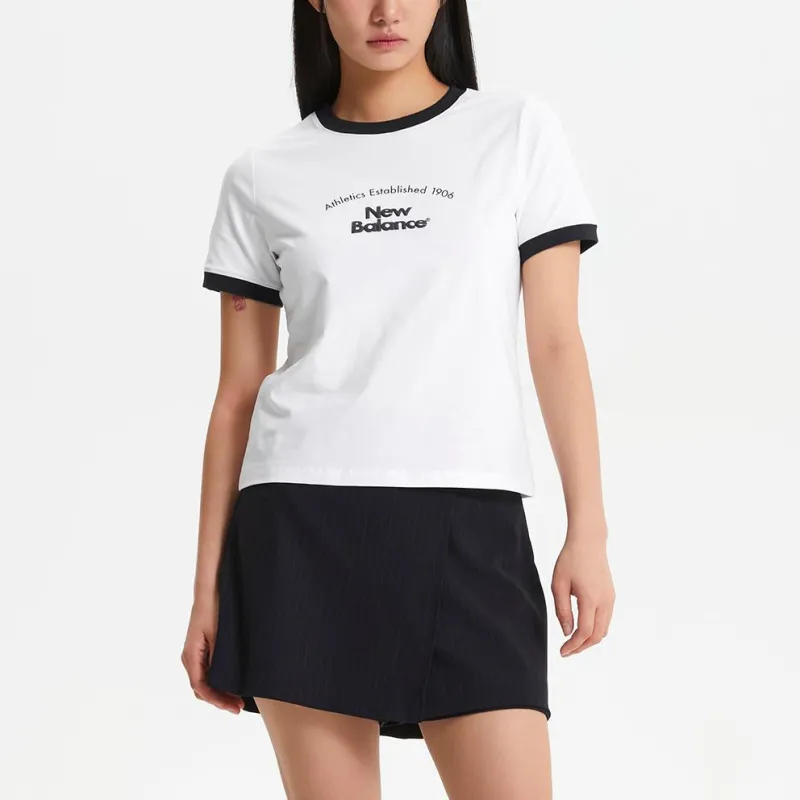 New Balance 1906SLIM FIT T Shirt Women's 10 White-4